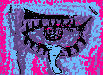 My fourth eye I think I’m pretty sure. Tried to make it crying into if it really turned out like that so um yes enjoy!