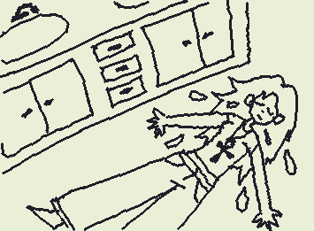 My connection lagged but it was supposed to be with blue and a tiled floor… But I guess you will have too use your imagination bc I’m too lazy to do it again