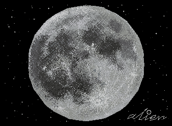 the moon is beautiful isnt it?