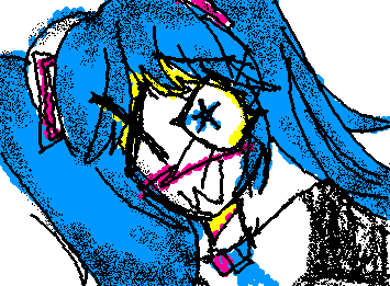 BLUE HAIR BLUE TIE HIDING IN YOUR WIFI!