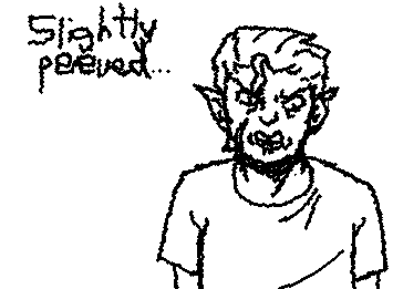 ever so slightly peeved Hunter