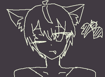 ははは🦇(消しゴム使ってます)