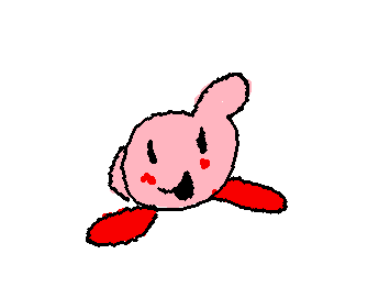a lil kirby i made (drawing without knowing how to draw day #13? i think