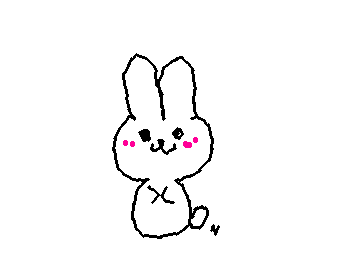 うさぎ書いてみた〜😆