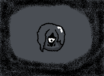 Blot alone in darkness