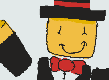 He can un wiggle his hat! *rlly cool trick right*