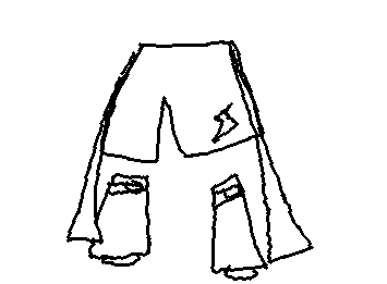 今から3人グループの衣装を描きます!一人目!