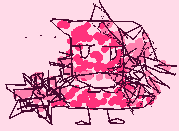 Pink dreesed pin