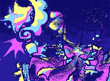 “Maybe in another life.” ~~~~~~ I used a custom palette for this..! based off of “RETRY NOW!” ~~~~~~ srry its not as good as my other portraits.