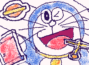 @acjapan リクエストありがとうございました！ドラえもんです！自分でも書くのは久しぶりなのでとても楽しかったです！