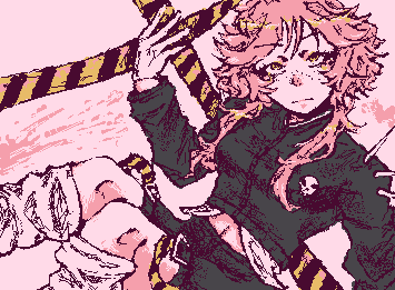 50 followers special (tysm yall)~~ and to celebrate that, a drawing of my oc Yuuna. i had to simplify some of her desing bc of the lack of colors :/