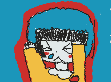 オリジナルキャラ書いてみました‼️　　　　　　　最近寒くなってきたので、風邪ひかないように、気を付けましょうね‼️