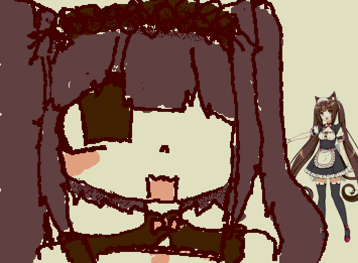 nekopara chocola!! my friend asked me to draw her :3( @dumb doll) :P