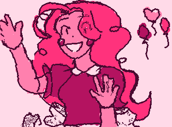 Pinkie Pie!! (First I draw, but I lost,because have a bug 💔, I try to draw another so, this is a second pinkie) ♡