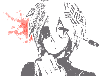 sorry,, i sorta lost my talent for drawing with trackpad lol so this is all that you guys get. wanted to draw something edgy ( °▽°)っ
