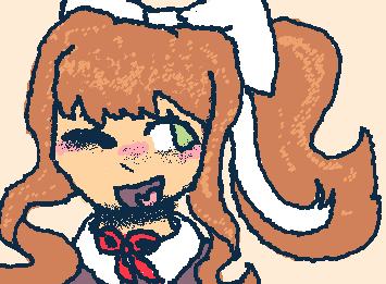 @ac3r I drew her ^^ hope you like it! ddlc used to be a slight interest of mine ngl, but I never actually got into the fandom or anything
