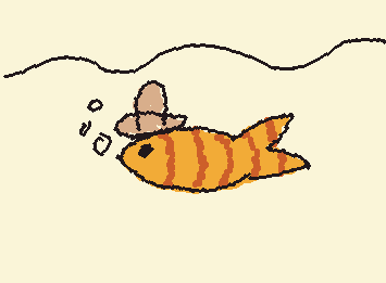 Fish in a hat! Here ya go @S3bastian!