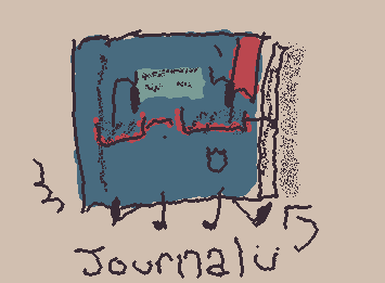 Tori as a journal for @splats_64 !! I made her a journal since journals/diaries since they're usually associated with history !!📓📓