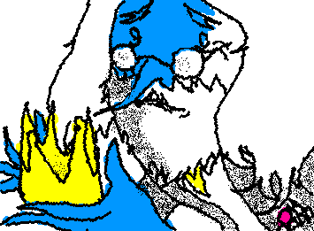 El clásico Rey Hielo sosteniendo la corona que lo está volviendo loco.