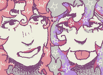 our oc’s noel (left) and emory (right) :] they’re the best lesbians ever lol