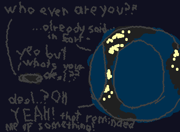 (4) "oh i know just what!" "...what now...."