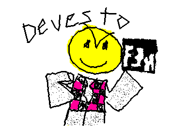 Hi there, would you like to sign my petition? -Postal dude, Devesto, and Petition guy