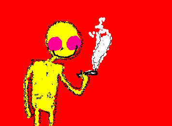 oh, mr yellow, what did i tell you about taking those?