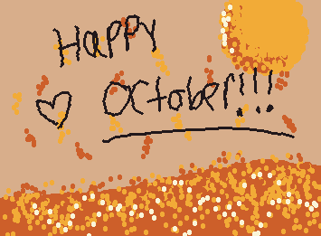 Happy October!!! One month closer to Christmassss 🥹🥹🥹 (sorry for the lazy drawing 😔🫰) hope you have a wonderful month!!!
