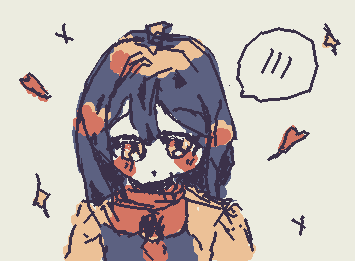 昨日15分で書いた女の子。　　　The girl I wrote in 15 minutes yesterday