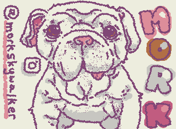 ::wp-pet:: MORKY!! @morkskywalker on instagram! Love this pup :)) I drew him with @arlo below, show them some love!!