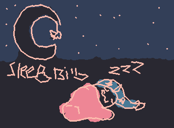 Sleepy Lil' Billy :3 
Like if yall want me to keep drawin Lil Billys, i have made so many variants! :D