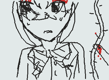 Oh nooooooo it seems riddle got pricked by a rose