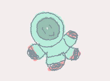 Space guy arte (arte is a new word I coined)