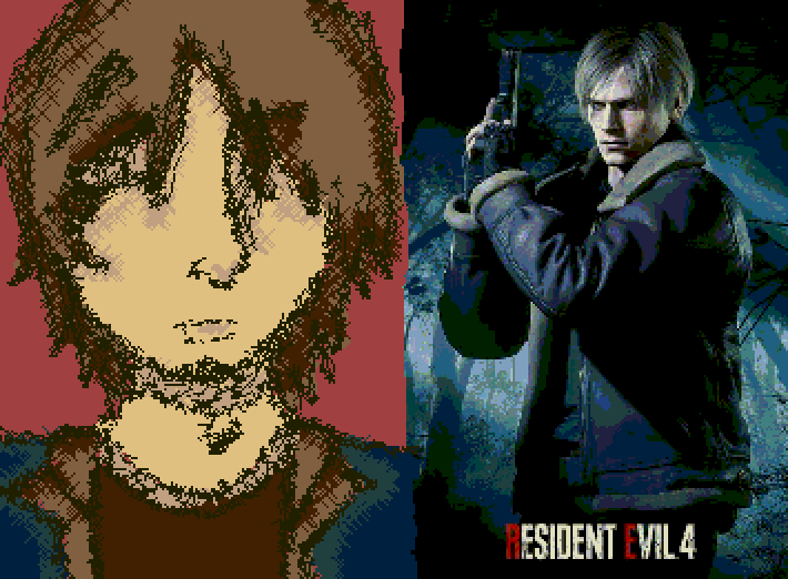 Leon Kennedy (colors may look a bit weird bc of the picture by it