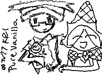 epic collab with @goose and my other epic friend Alexis! The people in this drawing is pure vanilla cookie, 007n7, and KEL!!