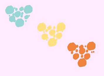 traffic light hearts, but mosaic style! also, school's ending! so i will finally draw on an ipad instead of trackpad for once 😅
