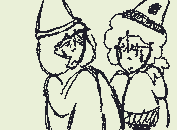 me(Eli's circus AU) and pierrot the sad clown cause they're lowkey my fave character from The Adventures of Buratino (1975) 🥹 @Eli-draws