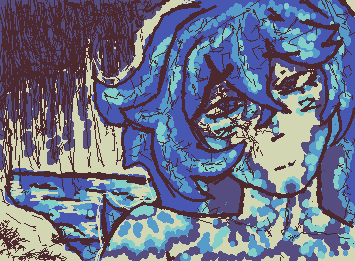 He doesn't look nothing like himself, but I drew Toshiro. I thought that since he is made of porcelain he could look like a vase? He is an OC of @Eliiiiiiiiii