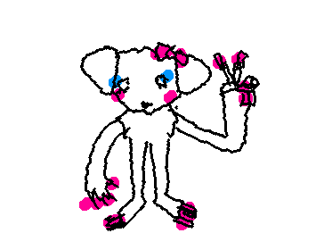 I draws a dawg with nails and lashes. I lowkey cannot take art seriously but idc so ya