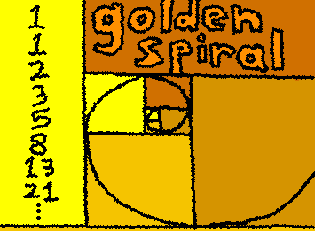 The Fibonacci sequence & the golden spiral :)