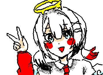 ocの天野水愛を描きましたァ☆アァ、、、塗り忘れあるぅぅ、、、😭
