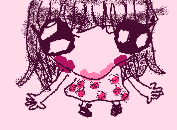 Lil sis wearing makeup XD
I went to my younger cousins b-day party today and my lil sister dressed up and wore lipstick (which got smeared around her face) and