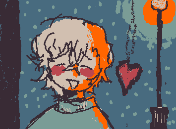 oc in a winter night