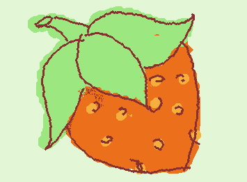 Strawberry, omg, I love this fruit very much, is my favorite fruit