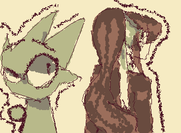 Monika and Owackx(not ship)💚🤎