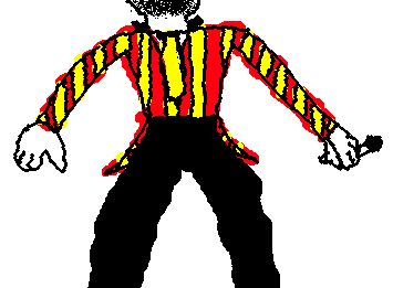 Hi guys! this is my entry to Eli's Circus! His name is, "The Announcer". I based him off Tenna (if you can't already tell), and I am really proud of this one!