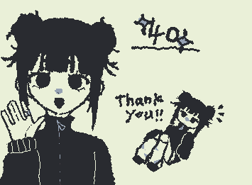 遅くなりましたが新しいocちゃんで40フォローありがとうございます！