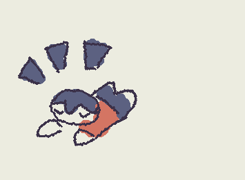 he fell :(