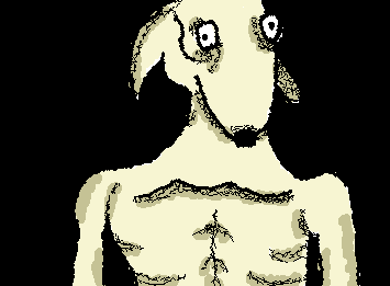 Un fanart de el experimento 0002 dexter