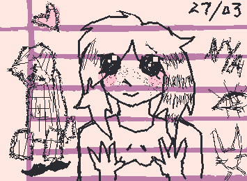 tried to draw how i think Hyacinth would've drawn itself as a 14 y.o ^.^ i think its cute